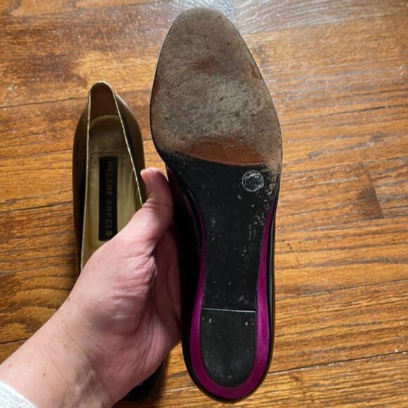 Vintage Helene Arpels Purple, Gold and Black Wedges - Picture 7 of 8